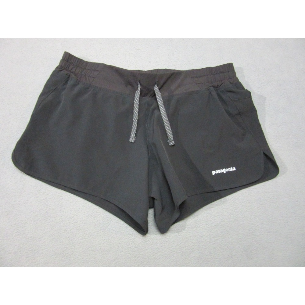 Patagonia Shorts Womens Small Black Stretch Nine Trails Lined Athletic Running